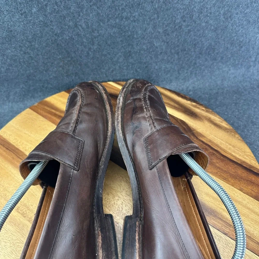 J Crew Ludlow Penny Loafers Mens 10D Dark Brown Classic Slip On Dress Shoes